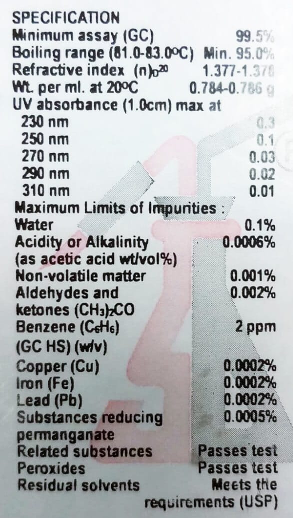 Isopropyl Alcohol (IPA) - NeuroStores